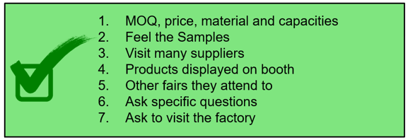 Positive Signs for a Potential Supplier on Tradeshow